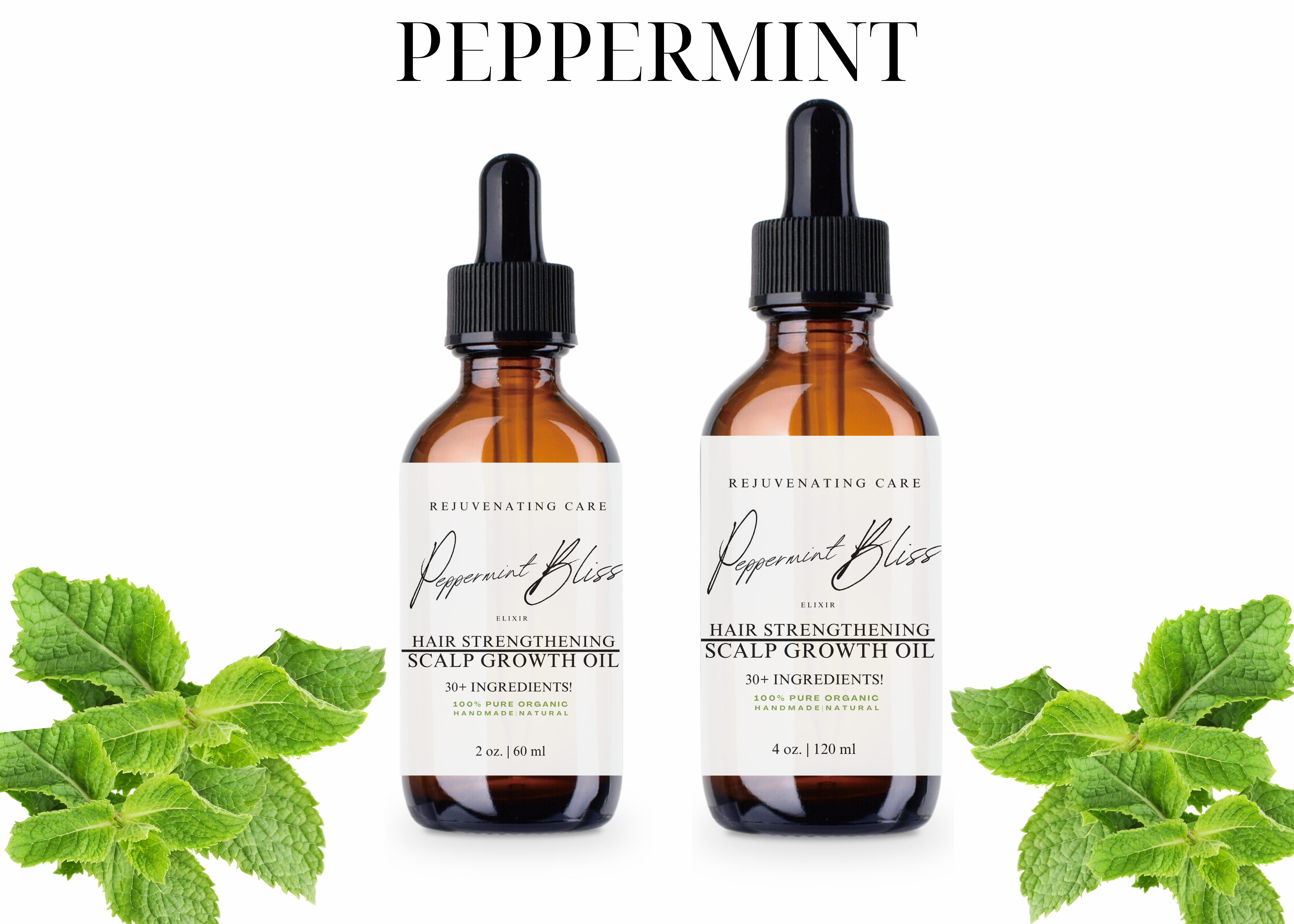 Peppermint Hair Strengthening and Scalp Growth Oil 2 ounce