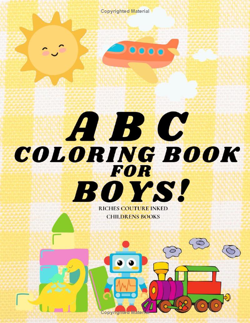 Riches Couture ABC Coloring Book For Boys! Riches Couture Inked