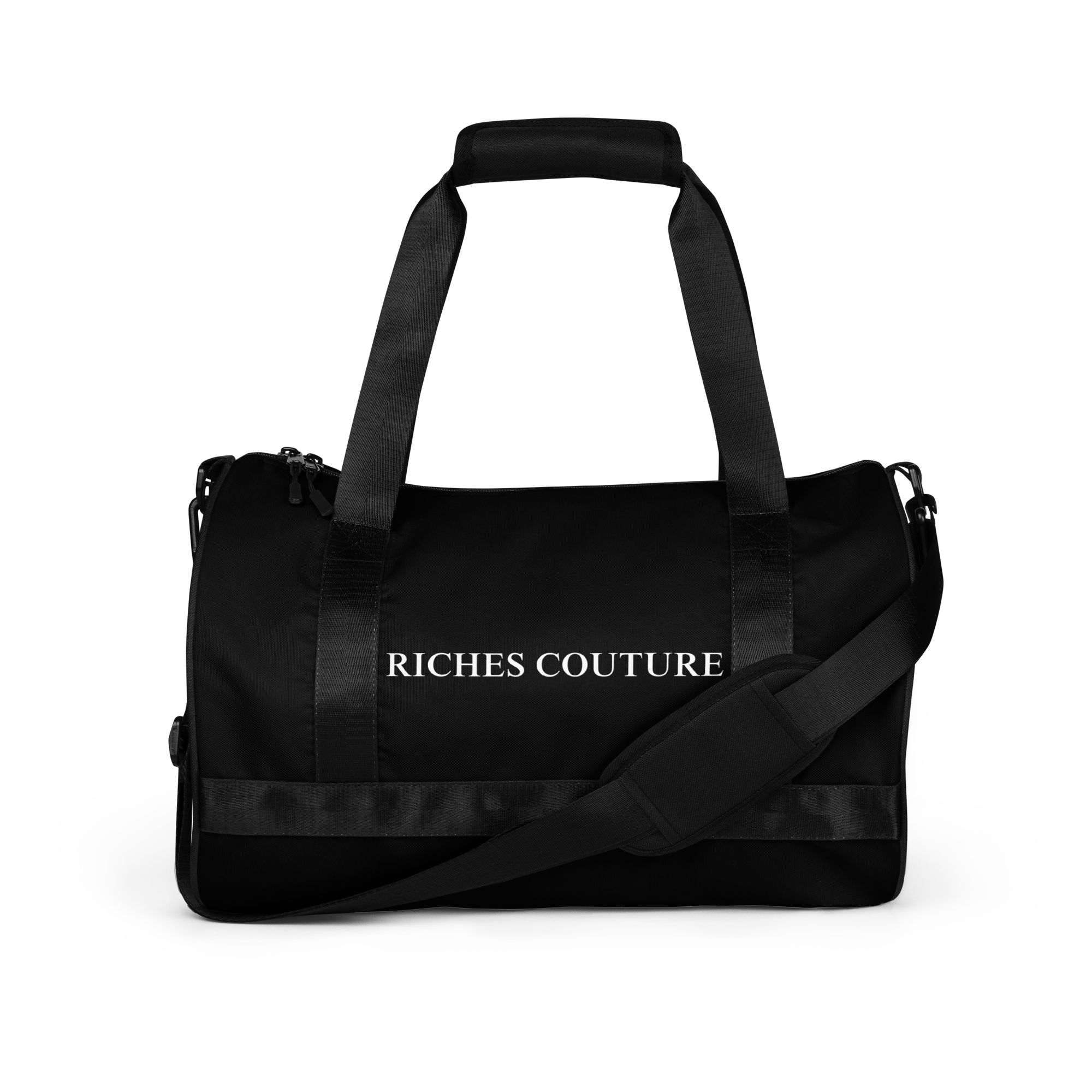 Riches Couture Signature Noir Gym Duffel Bags