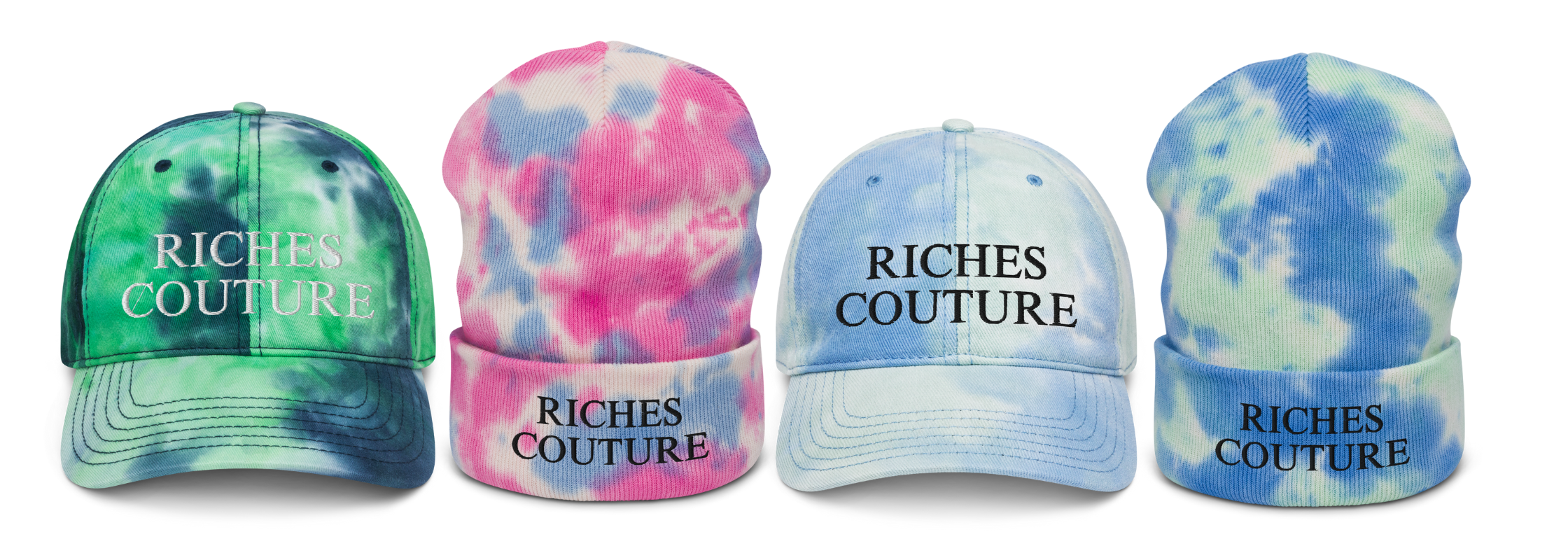 Riches Couture Tie Dye Hats Collection
