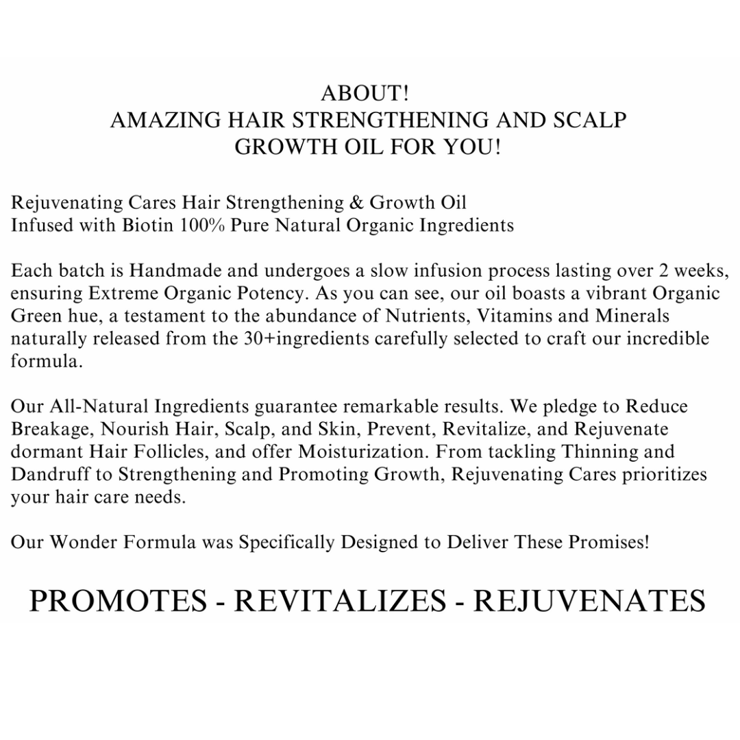 Vanilla Hair Strengthening and Scalp Growth Oil 2ounce