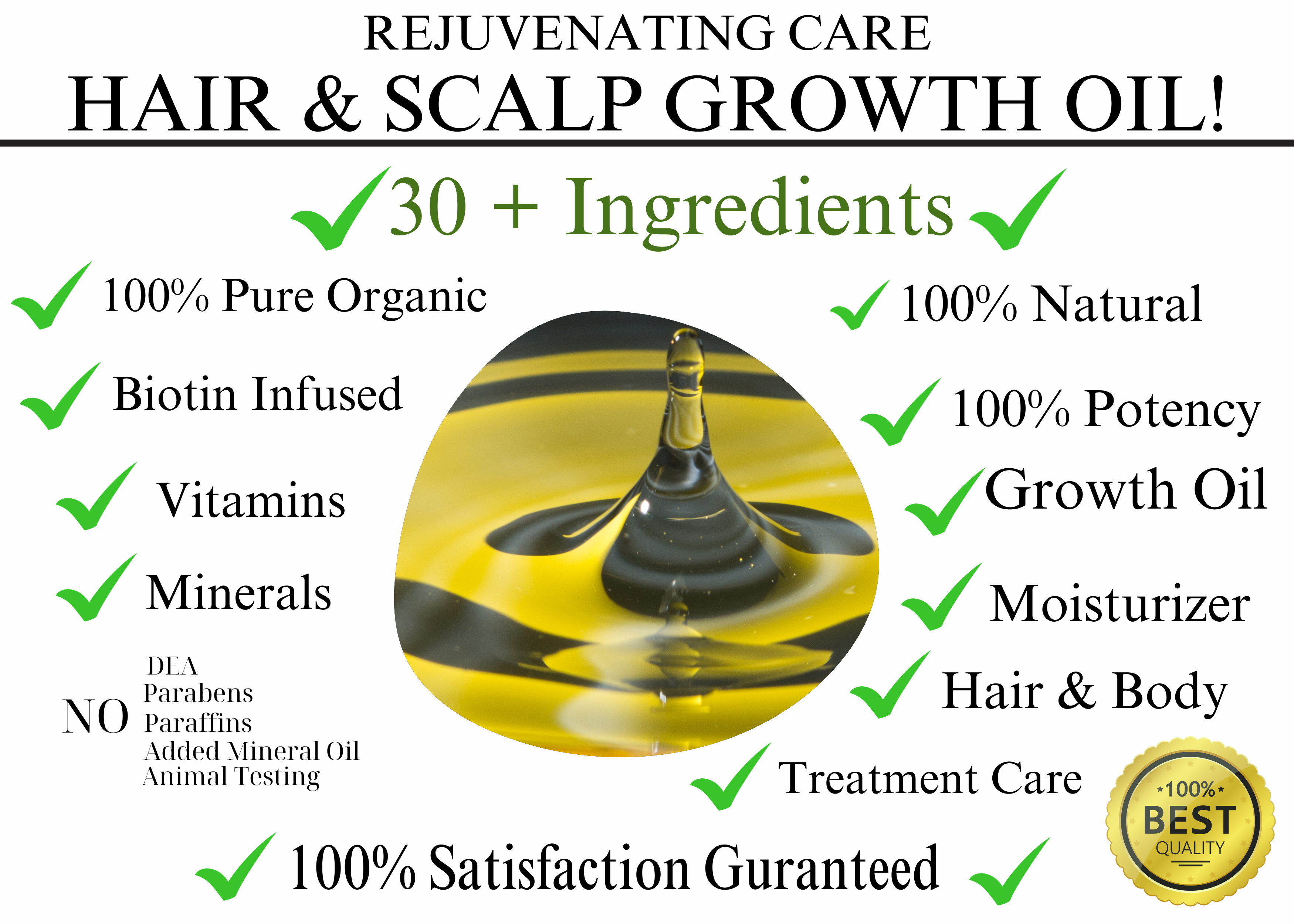 Vanilla Hair Strengthening and Scalp Growth Oil 4 ounce