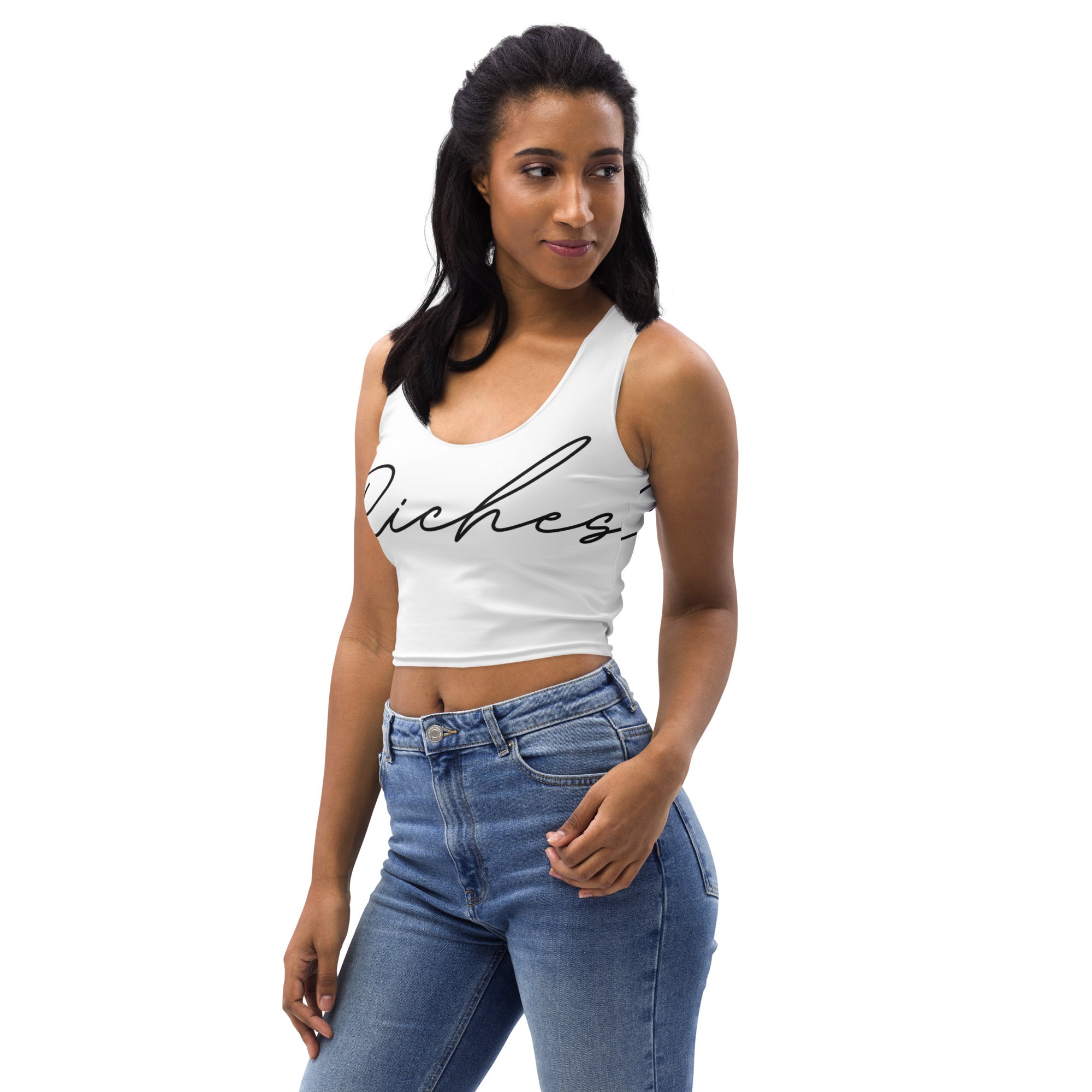Riches Couture Femme Women Crop Top white 