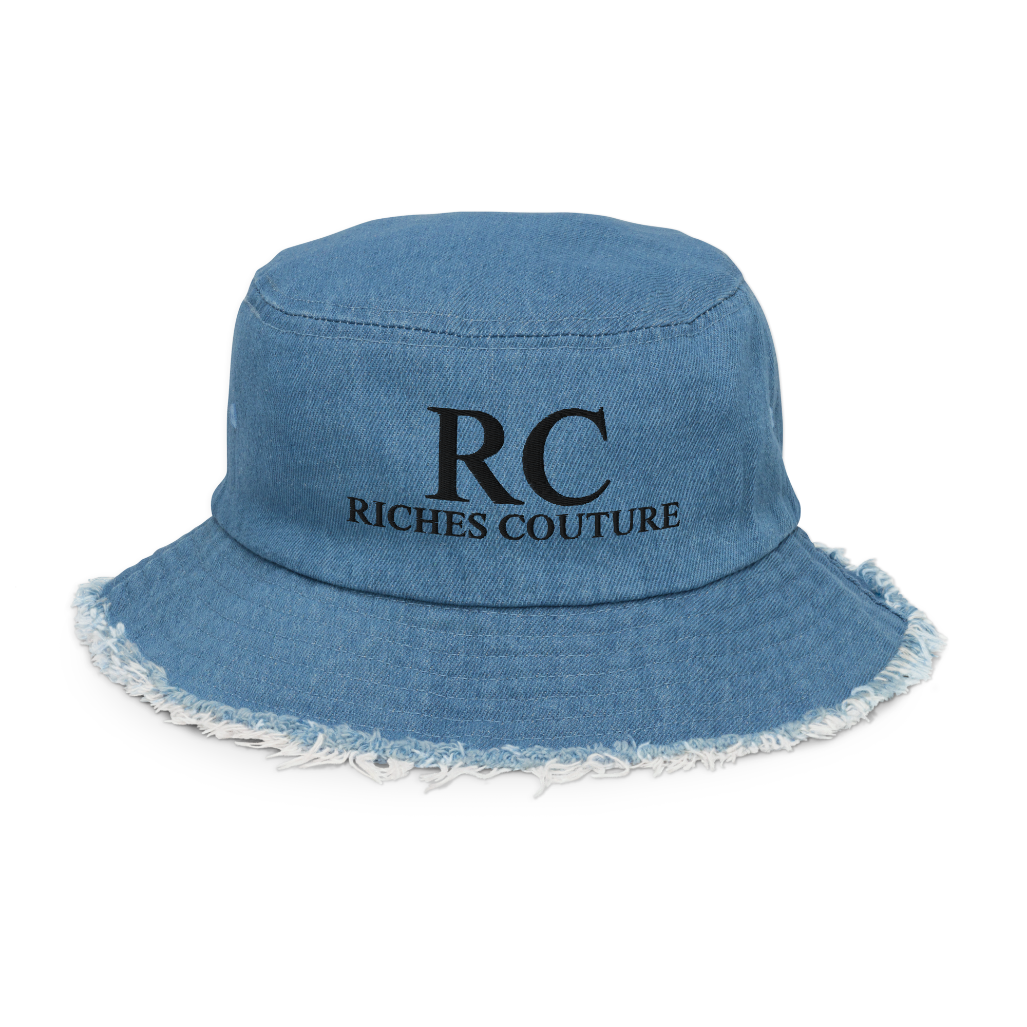 This Riches Couture Vintage Denim Bucket Hat
