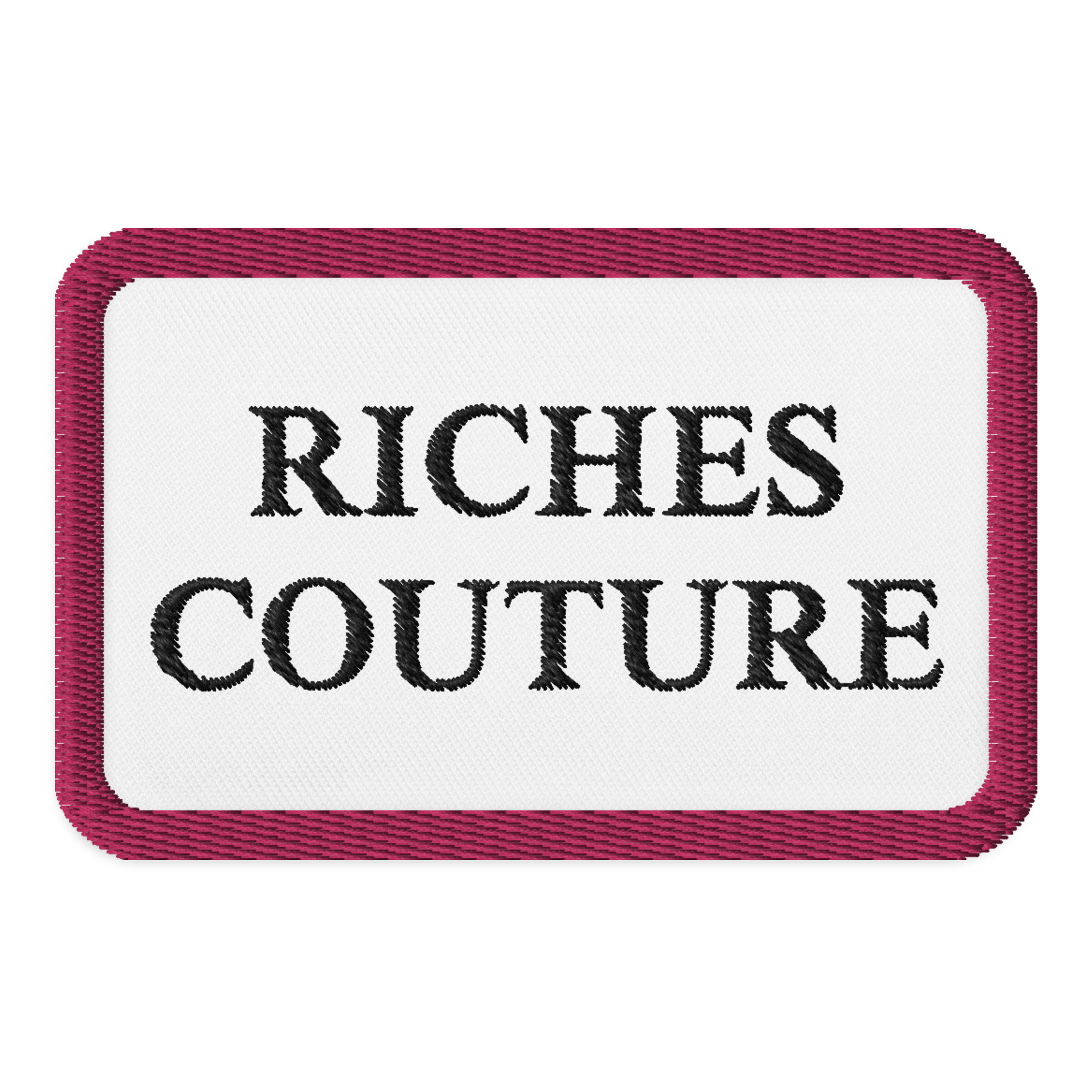 Riches Couture Pink Embroidered Patch