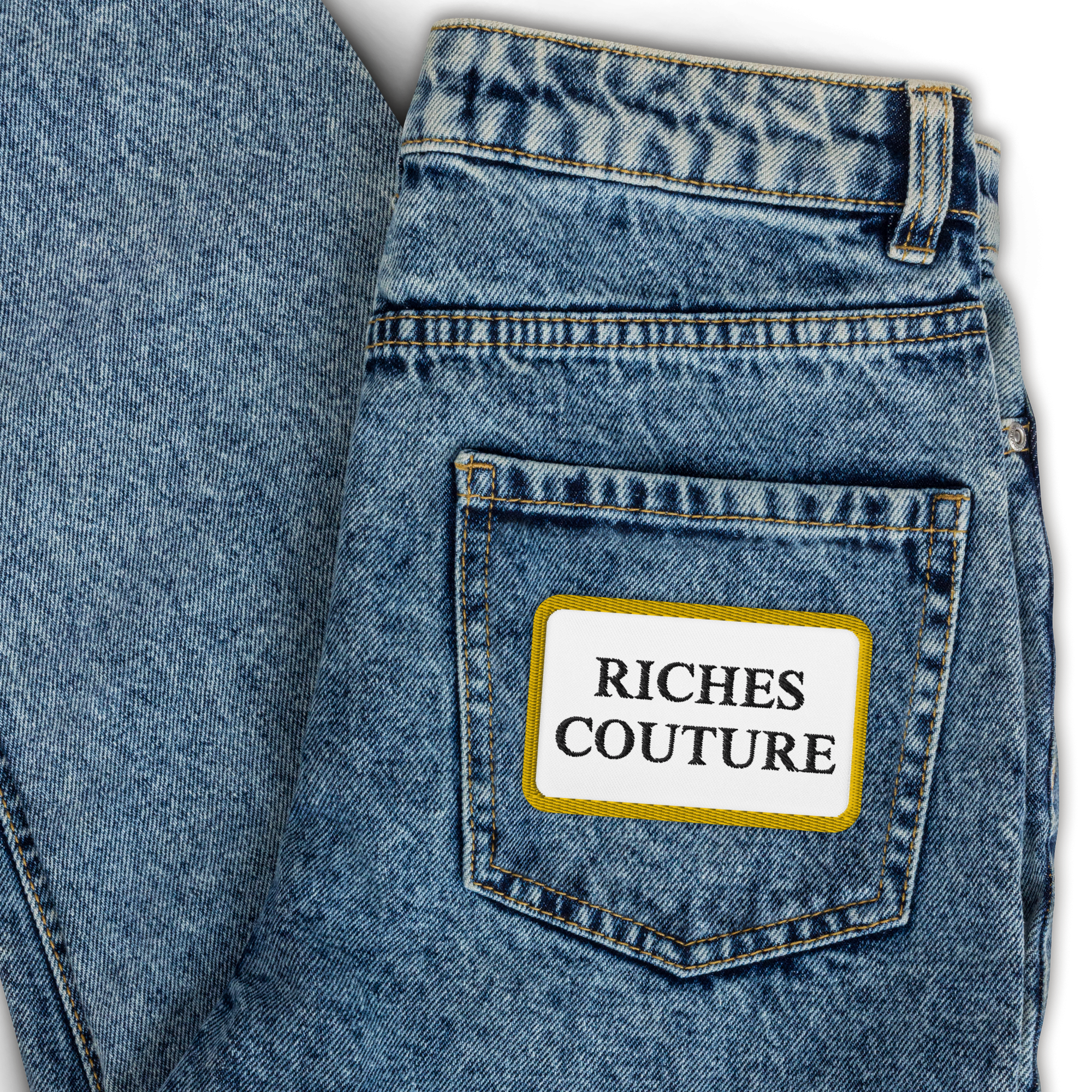 Riches Couture Yellow Embroidered Patch
