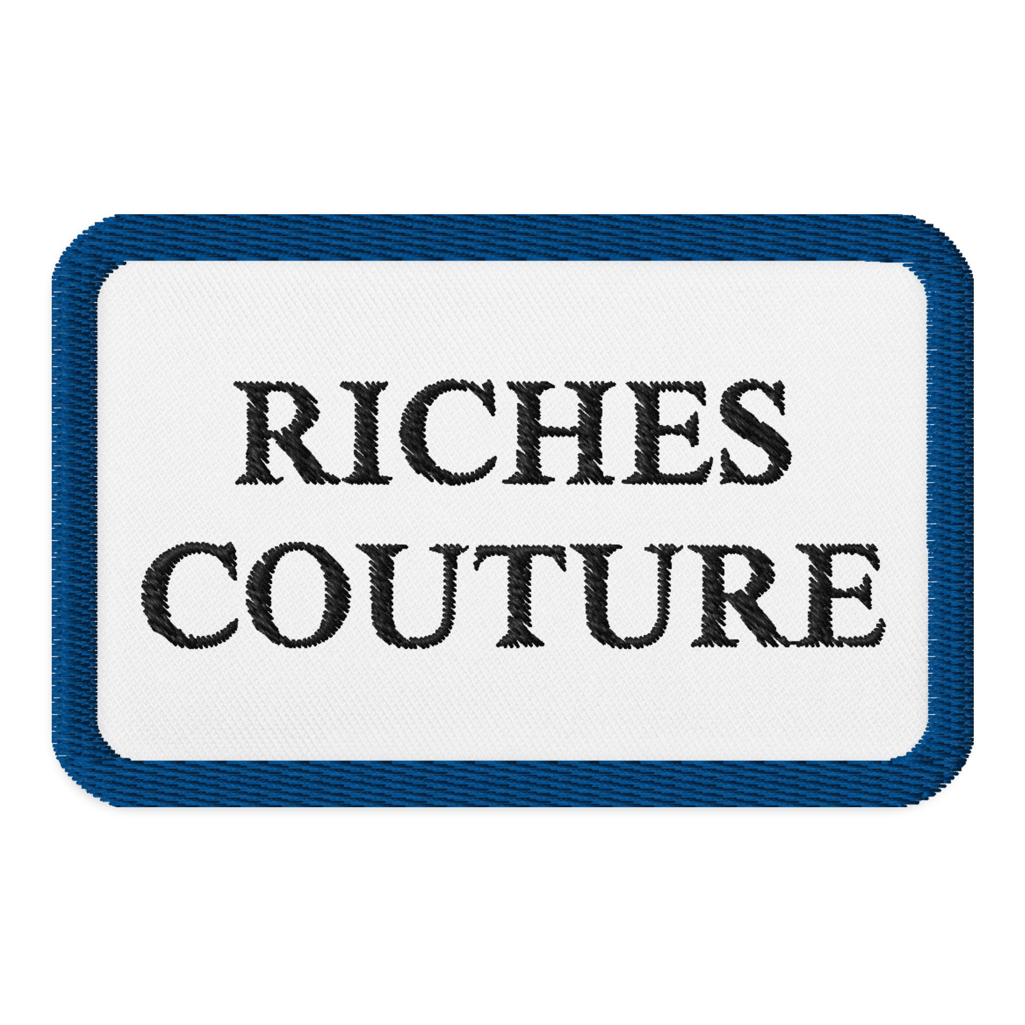 Riches Couture Blue Embroidered Patch