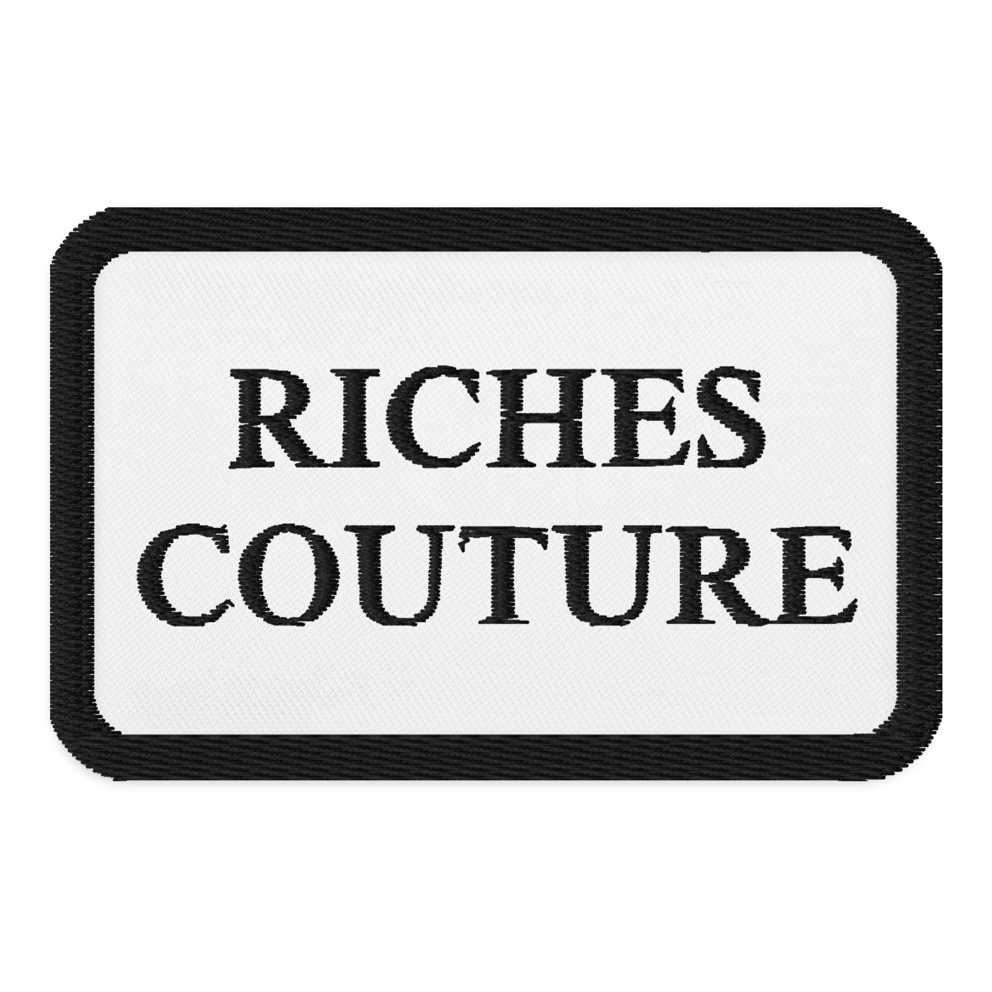 Riches Couture Black Embroidered Patch