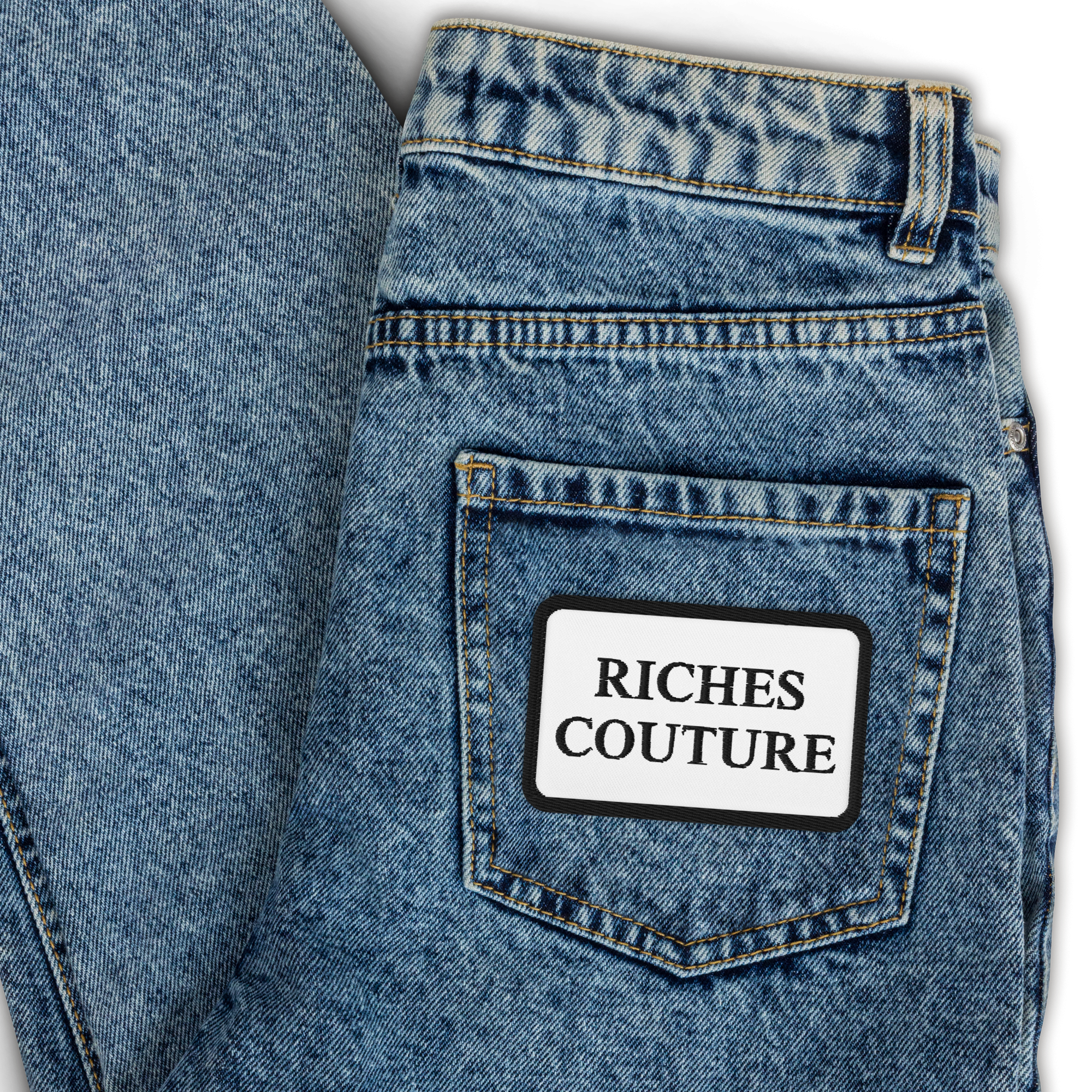 Riches Couture Black Embroidered Patch