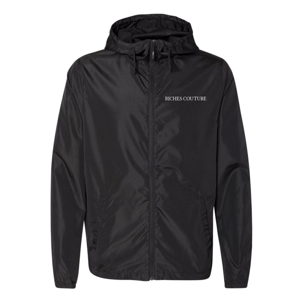Signature Noir Lightweight Windbreaker Full-Zip Jacket