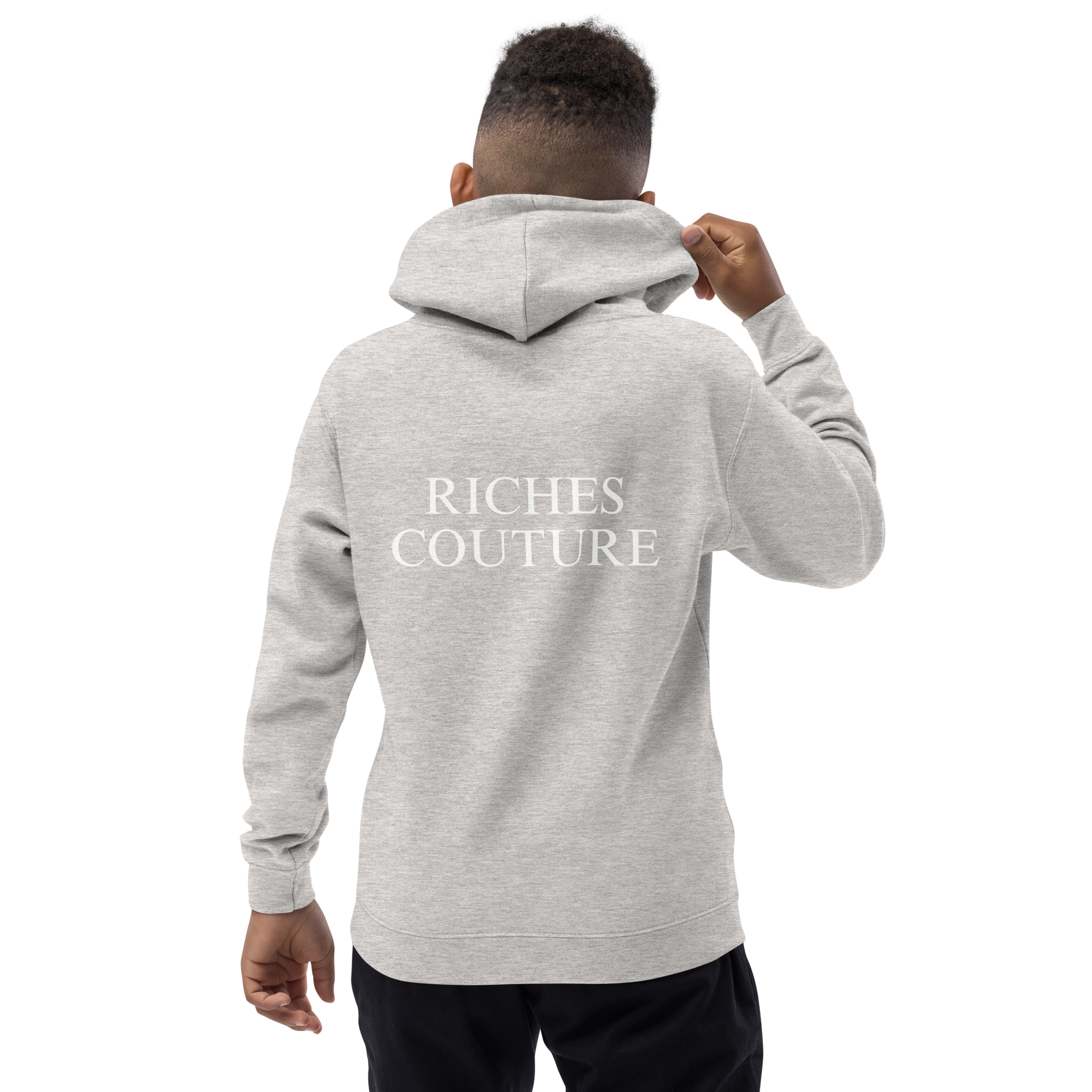 Riches Couture Boys Comfort kids’ hoodie in light grey