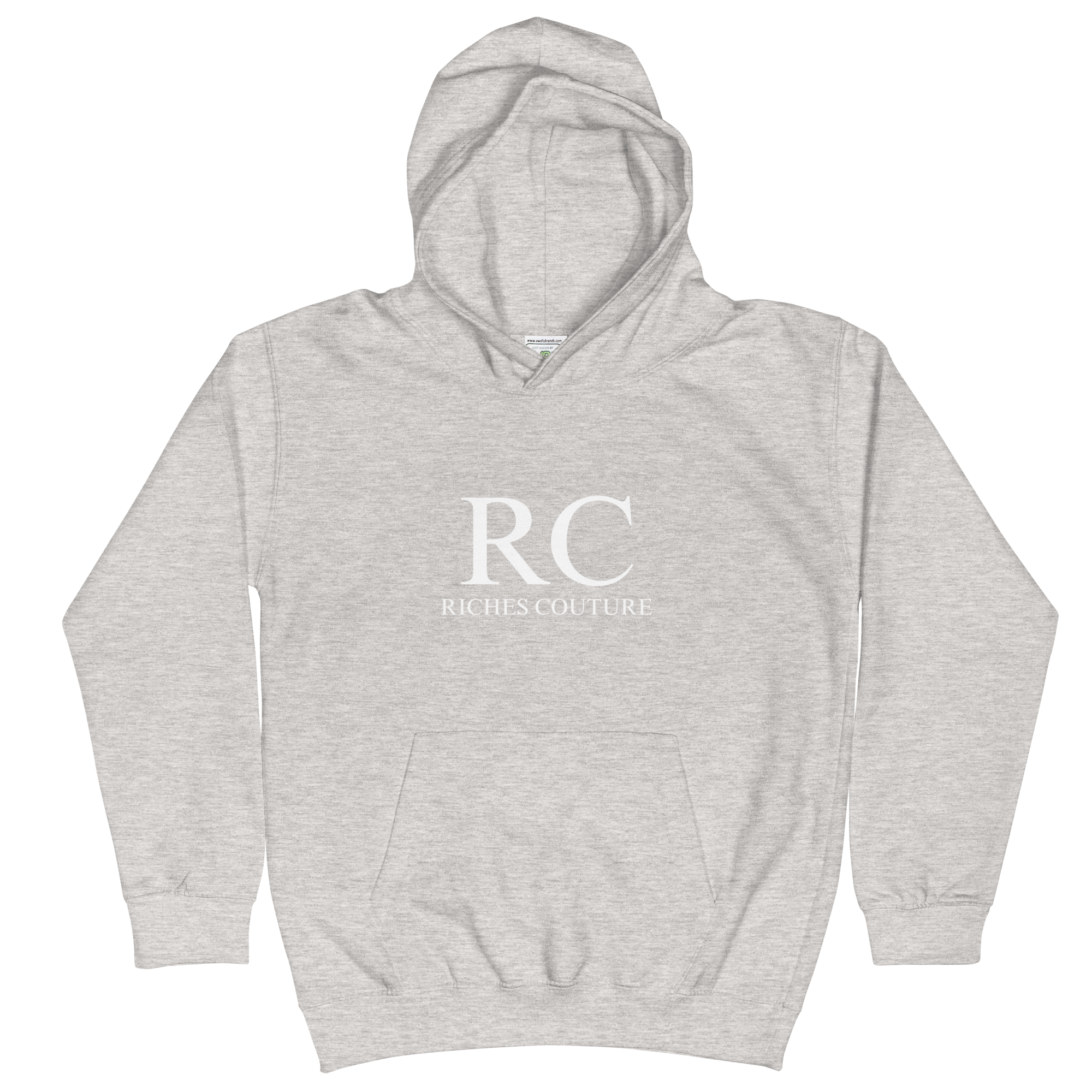 Riches Couture Boys Comfort kids’ hoodie in light grey
