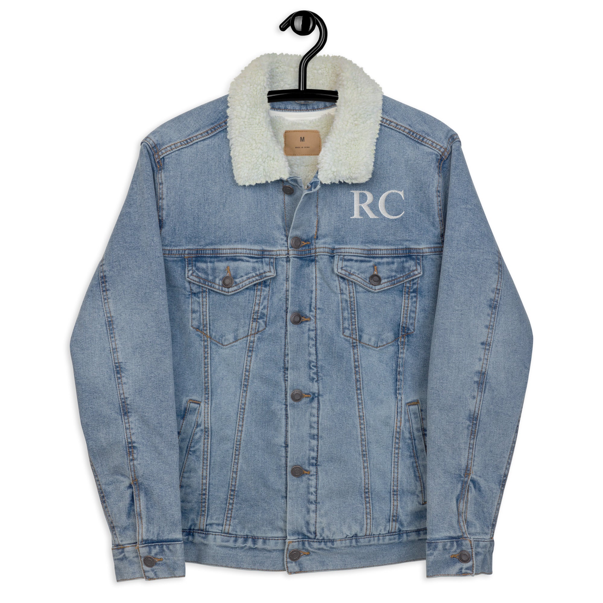 Riches Couture Denim Luxe Sherpa jacket