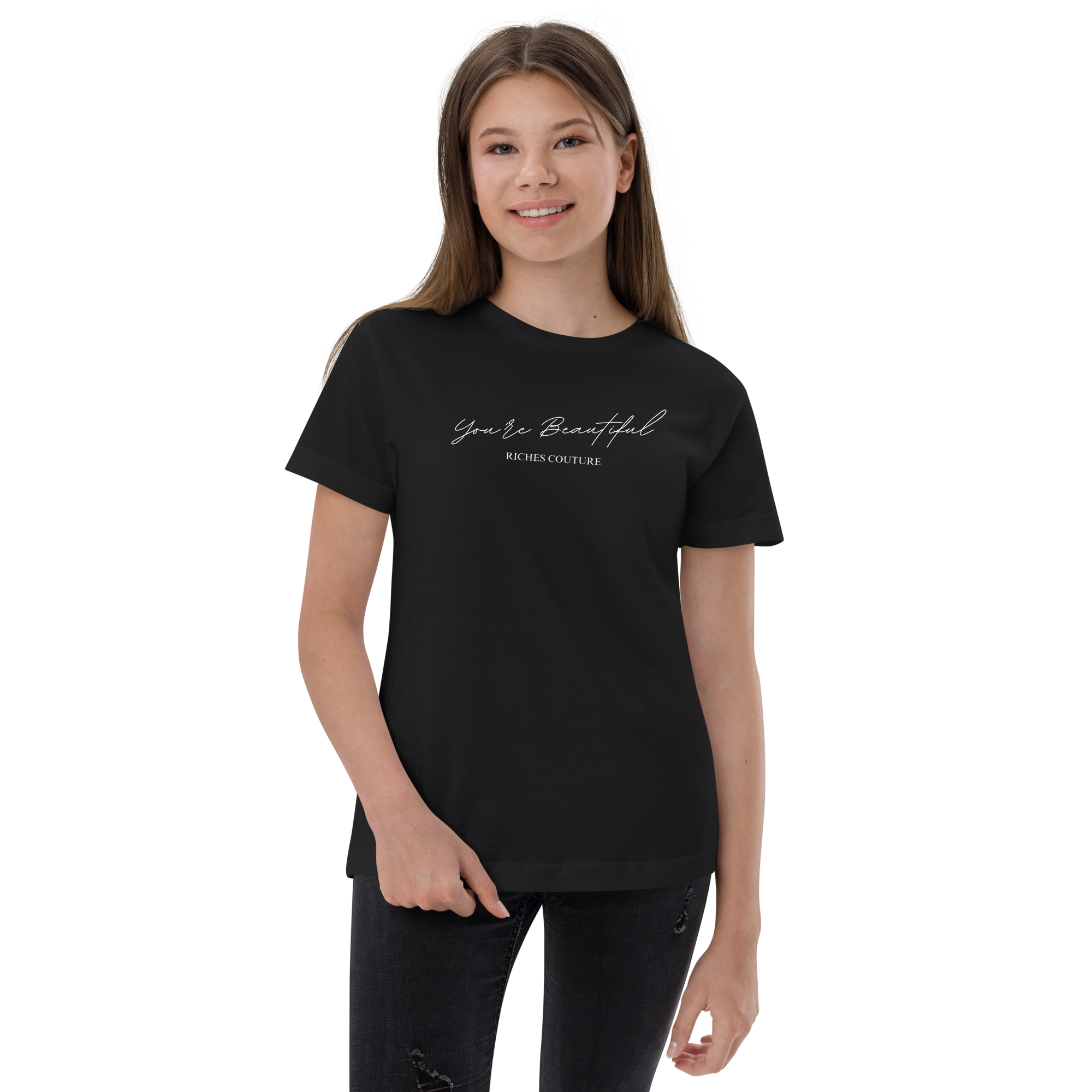 Riches Couture classic youth jersey t-shirt is soft and comfy